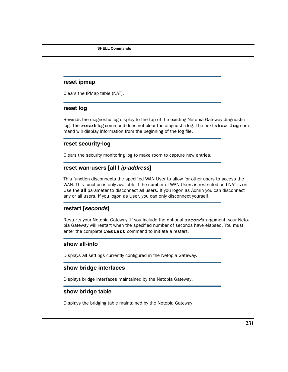Netopia 2200 User Manual | Page 231 / 351