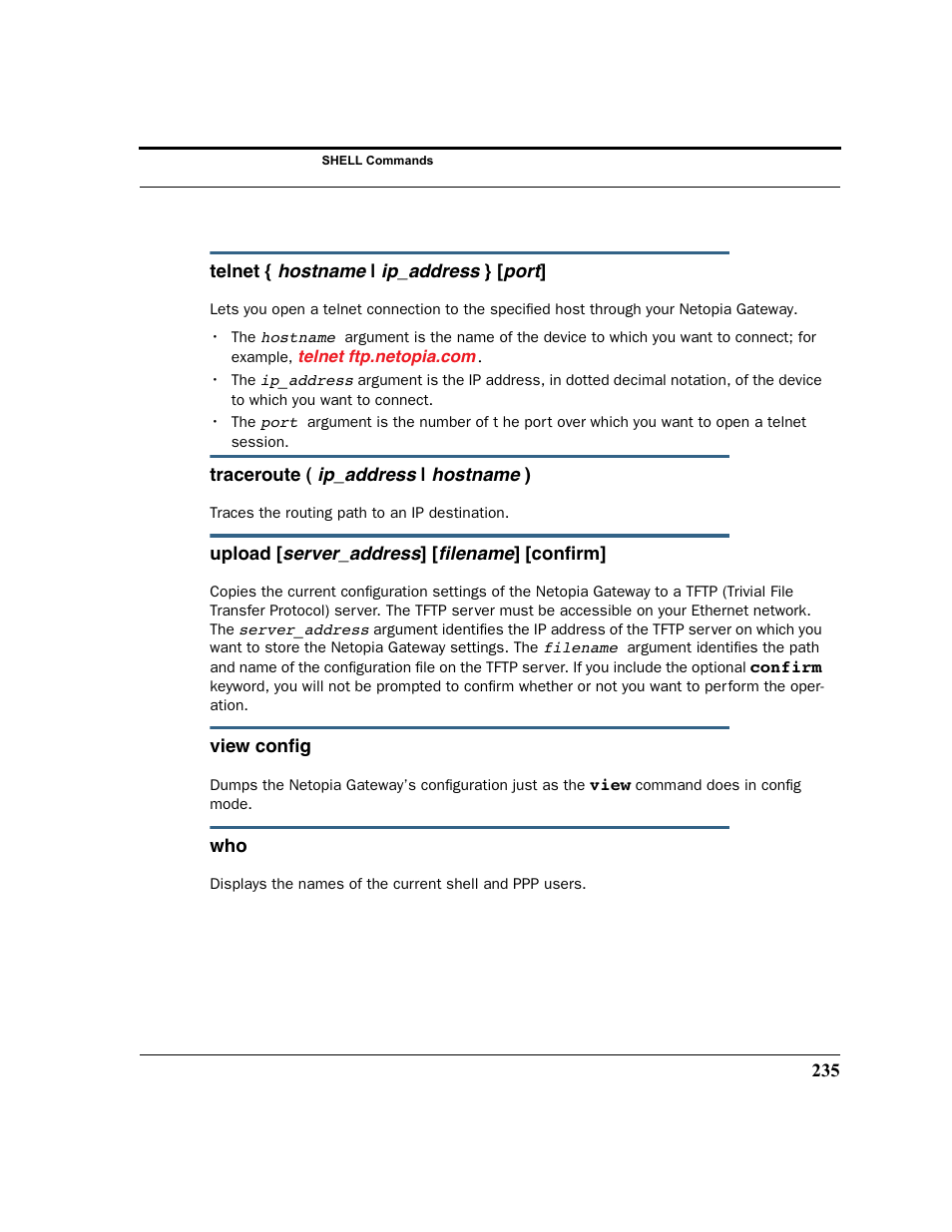 Netopia 2200 User Manual | Page 235 / 351