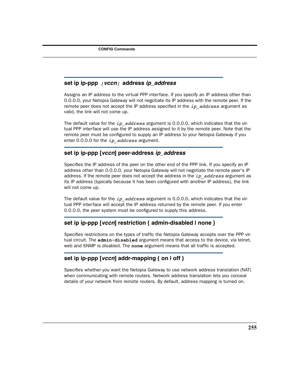 Netopia 2200 User Manual | Page 255 / 351