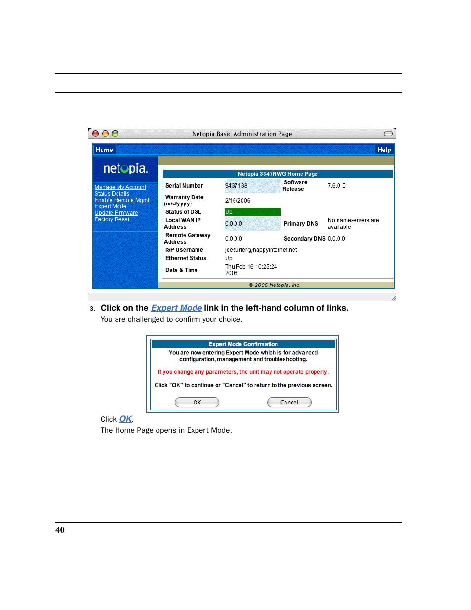Netopia 2200 User Manual | Page 40 / 351