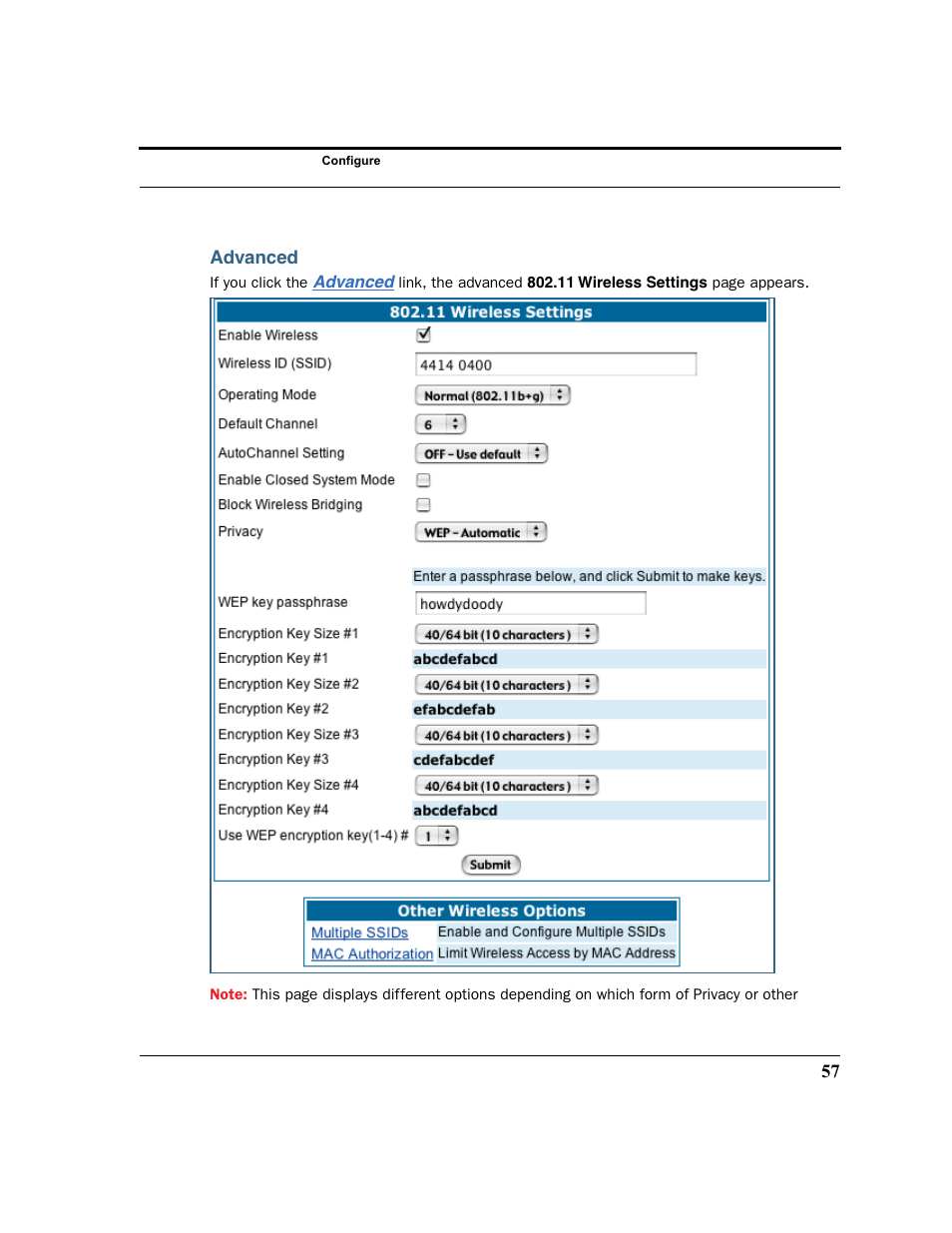 Advanced | Netopia 2200 User Manual | Page 57 / 351