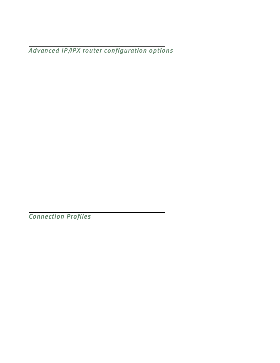 Advanced ip/ipx router configuration options, Connection profiles, Advanced ip/ipx router configuration options -8 | Connection profiles -8 | Netopia R5300 User Manual | Page 108 / 290