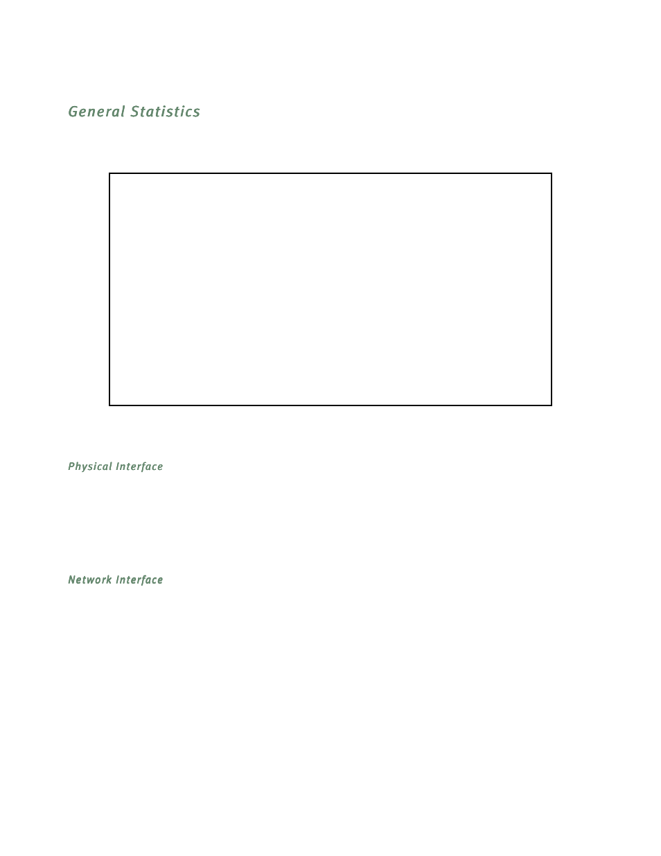 General statistics, Physical interface, Network interface | General statistics -5 | Netopia R5300 User Manual | Page 153 / 290