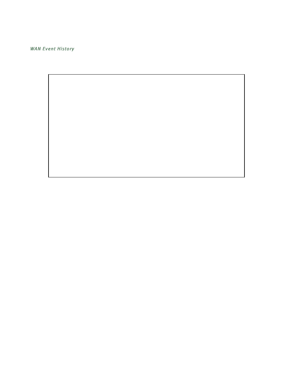 Wan event history | Netopia R5300 User Manual | Page 155 / 290