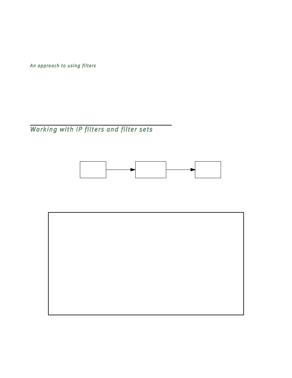 An approach to using filters, Working with ip filters and filter sets, Working with ip filters and filter sets -12 | Netopia R5300 User Manual | Page 190 / 290