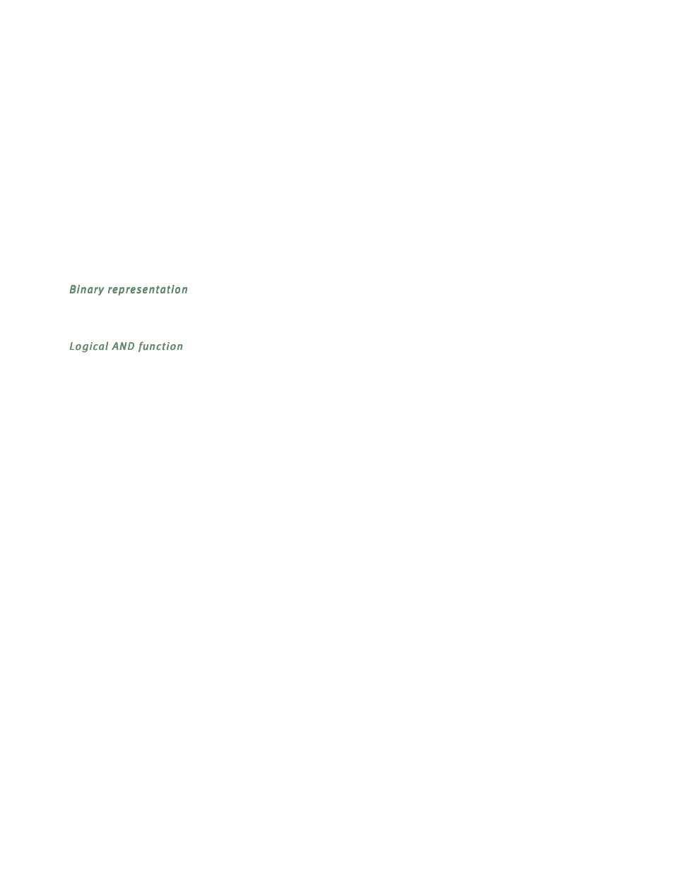 Binary representation, Logical and function | Netopia R5300 User Manual | Page 211 / 290