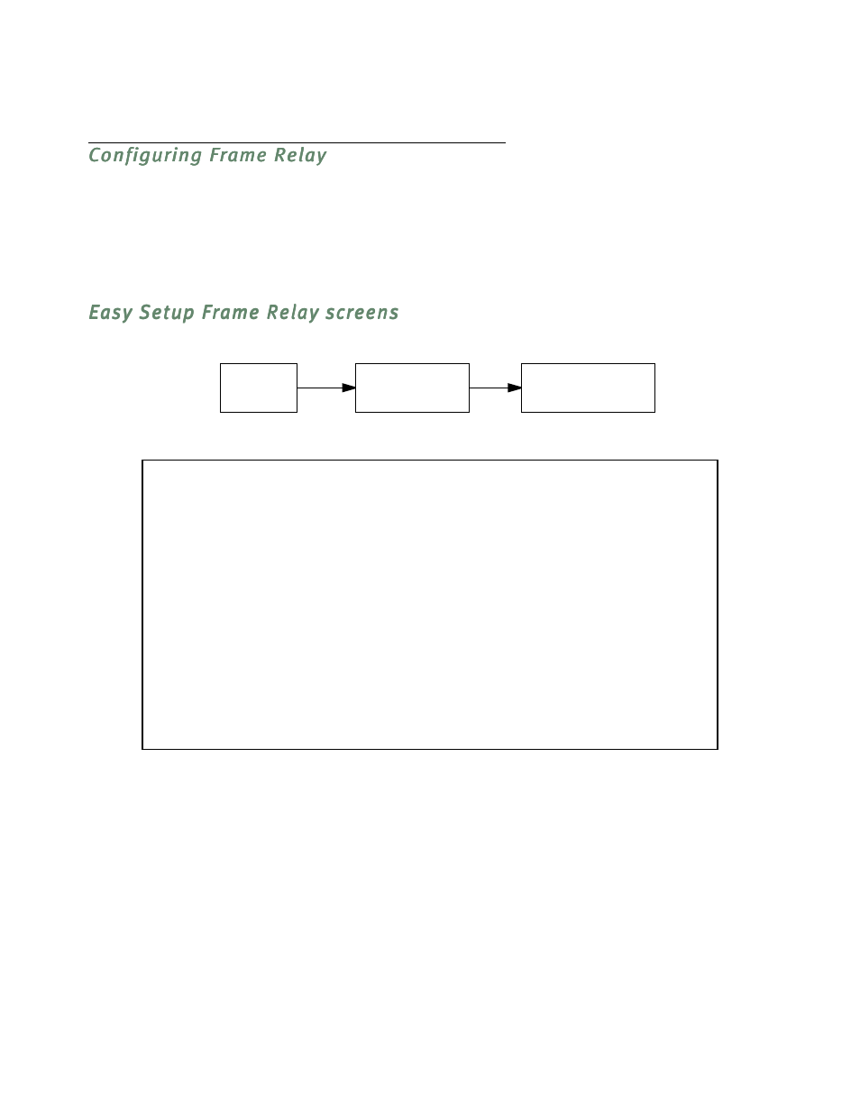 Configuring frame relay, Easy setup frame relay screens, Configuring frame relay -6 | Easy setup frame relay screens -6 | Netopia R5300 User Manual | Page 68 / 290