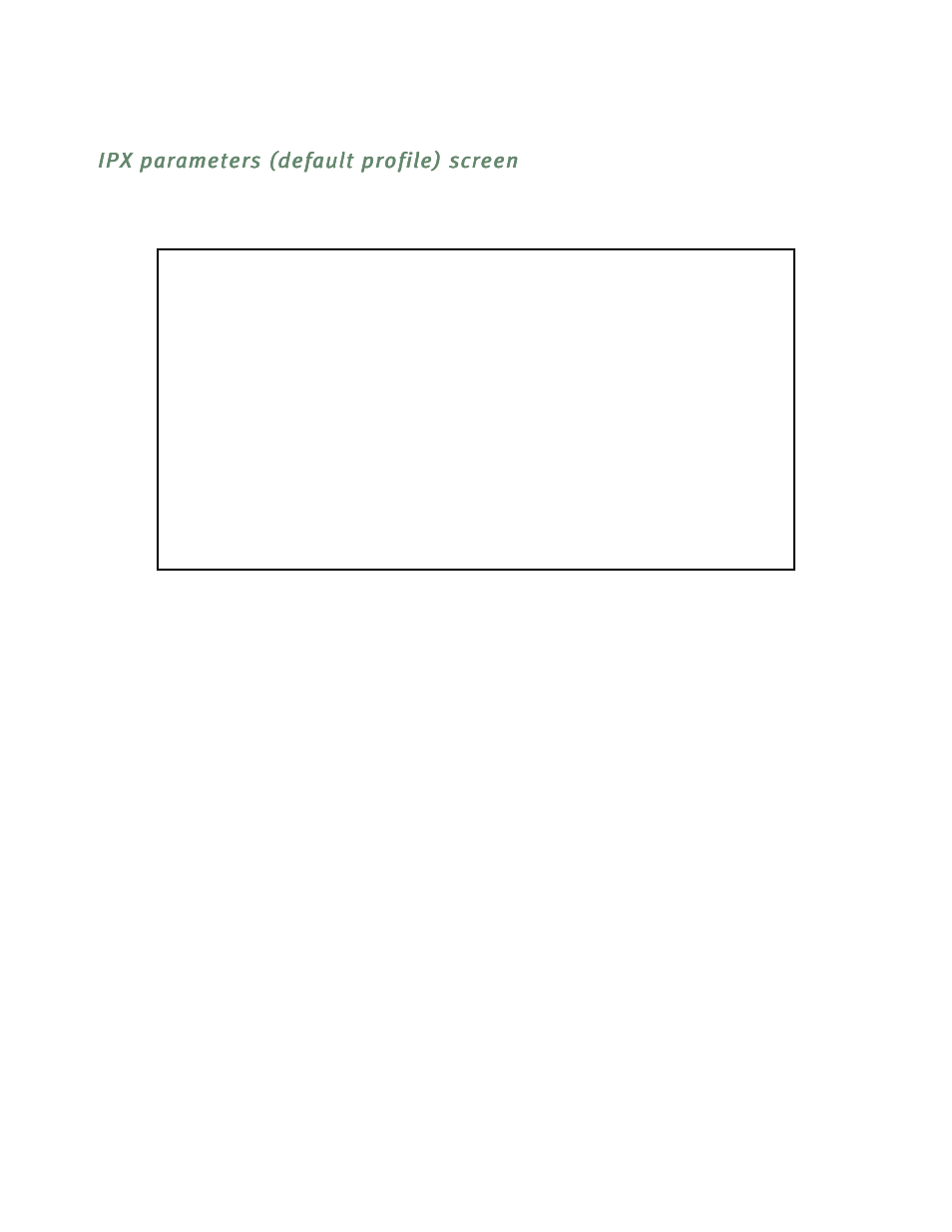 Ipx parameters (default profile) screen, Ipx parameters (default profile) screen -22 | Netopia R5300 User Manual | Page 84 / 290