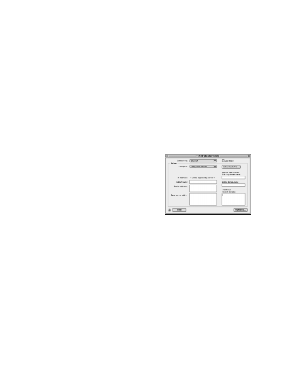 Configuring tcp/ip on macintosh computers, Dynamic configuration (recommended), Configuring tcp/ip on macintosh computers -13 | Configuring tcp/ip on macintosh computers” on | Netopia R2020 User Manual | Page 41 / 312