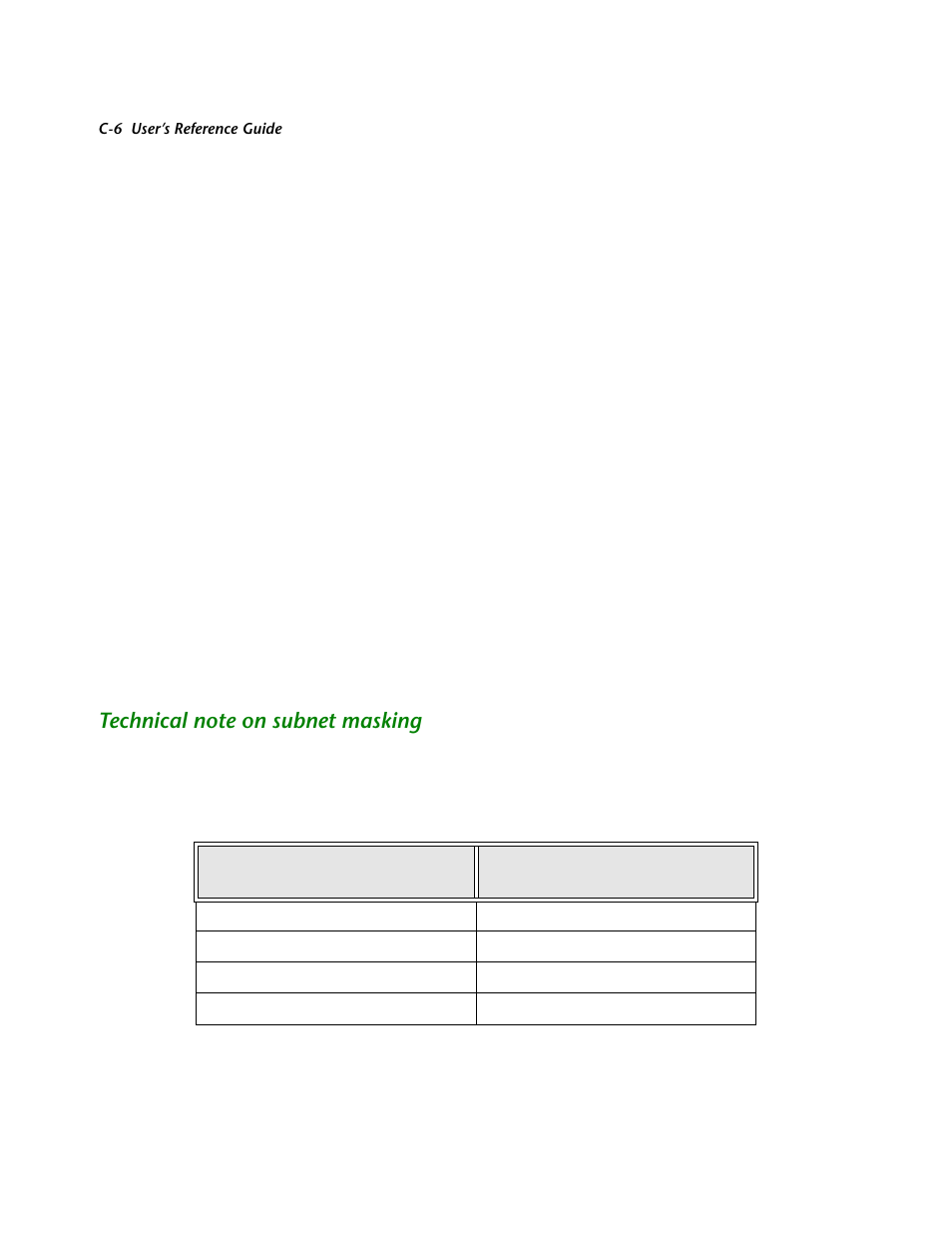 Technical note on subnet masking | Netopia R2121 User Manual | Page 234 / 280