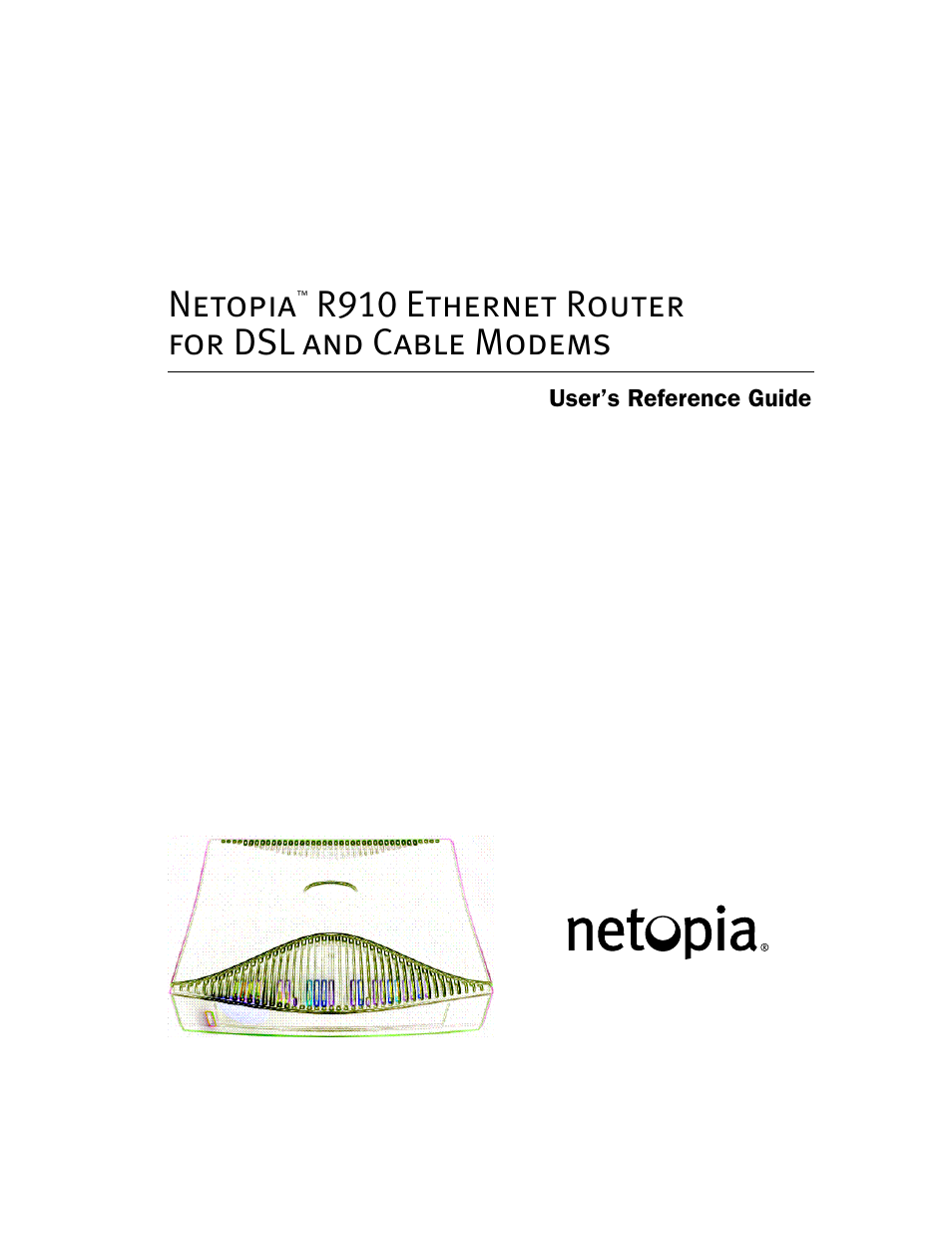 Netopia R910 User Manual | 209 pages