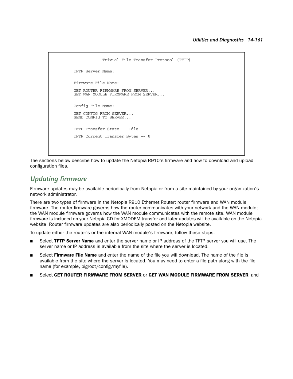 Updating firmware | Netopia R910 User Manual | Page 161 / 209