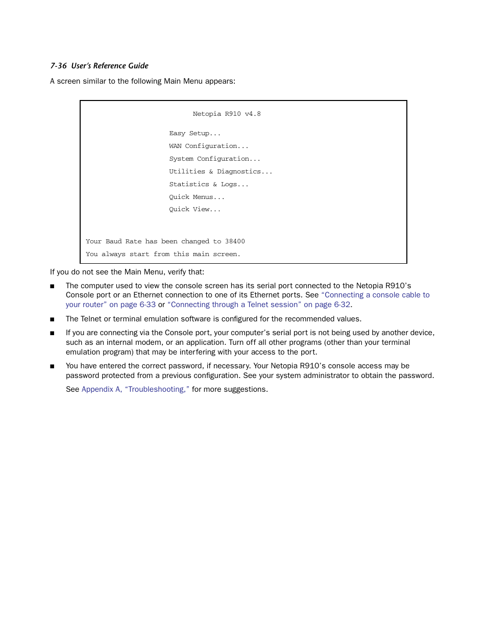 Netopia R910 User Manual | Page 36 / 209