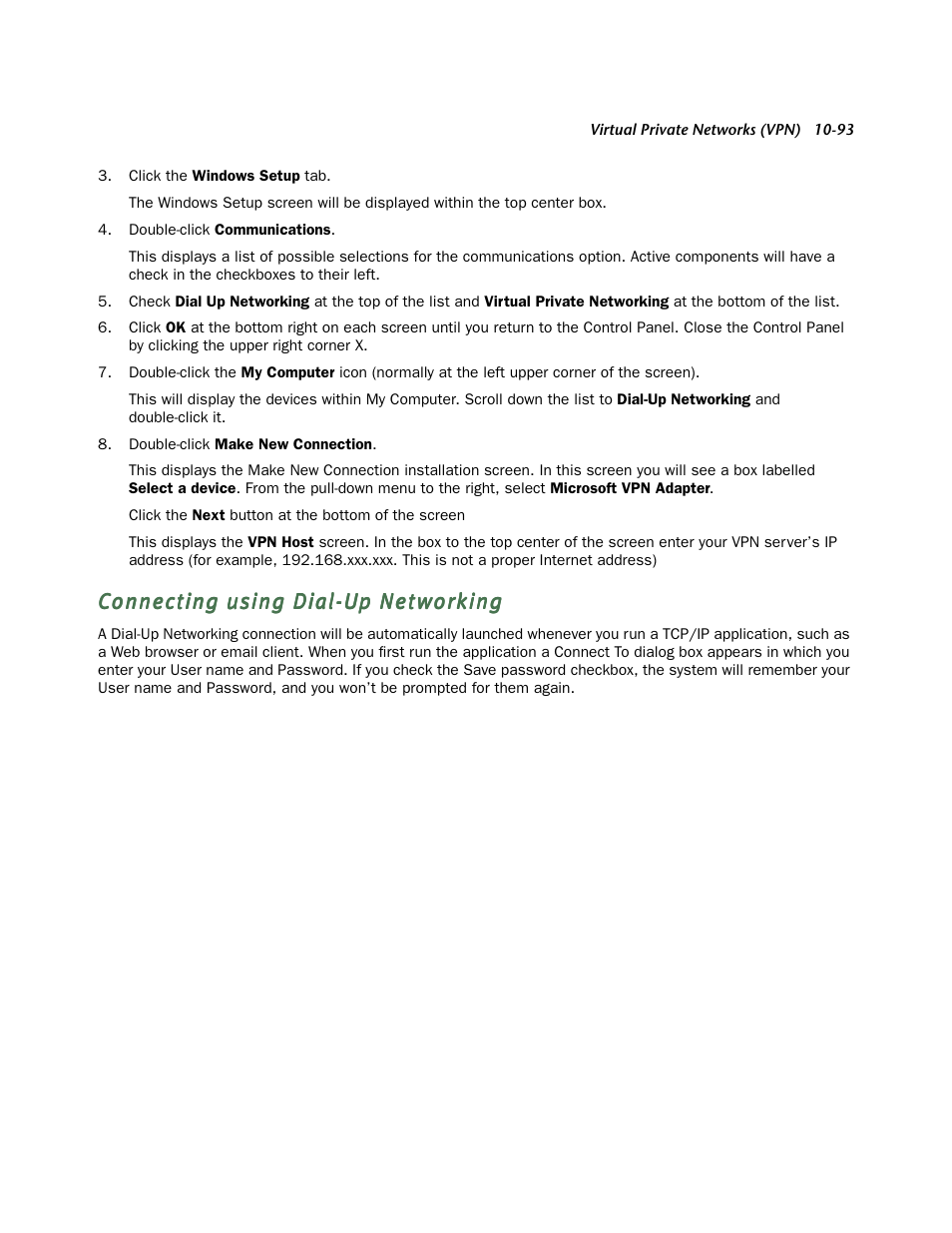 Connecting using dial-up networking | Netopia R910 User Manual | Page 93 / 209