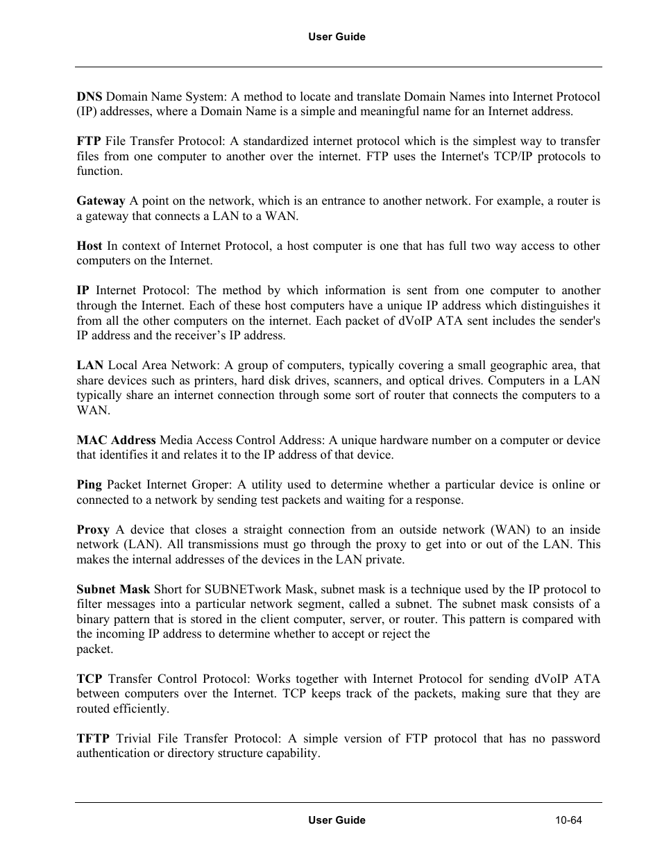 Netopia Network Adapater User Manual | Page 64 / 69