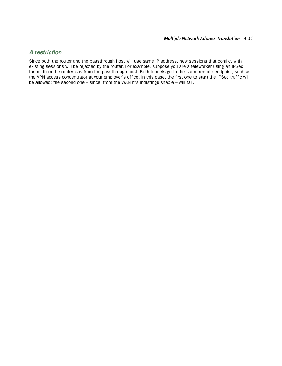 A restriction | Netopia 3300 User Manual | Page 127 / 334
