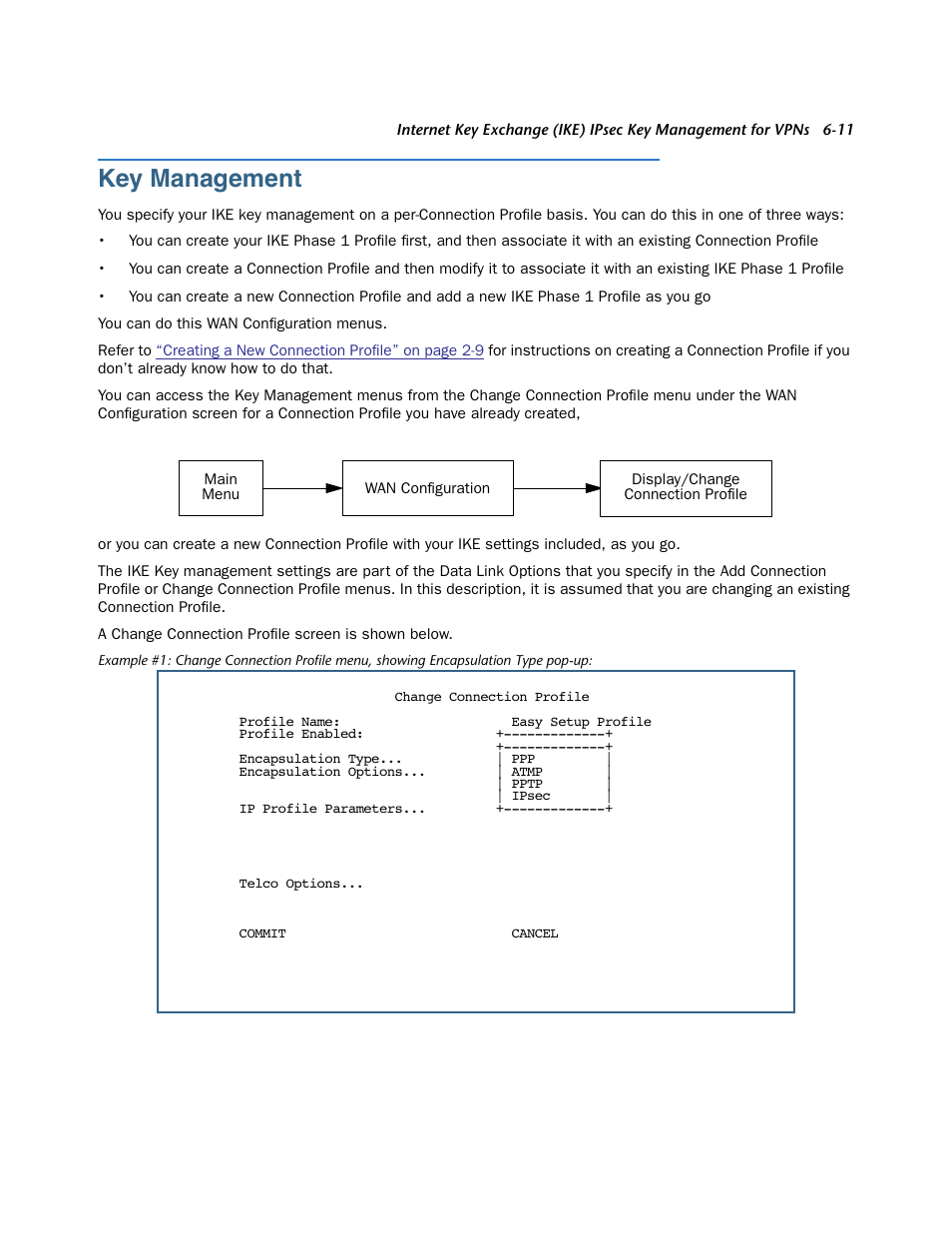 Key management, Key management -11 | Netopia 3300 User Manual | Page 177 / 334