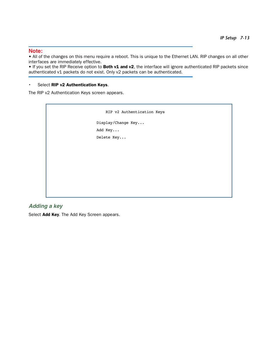 Adding a key | Netopia 3300 User Manual | Page 205 / 334