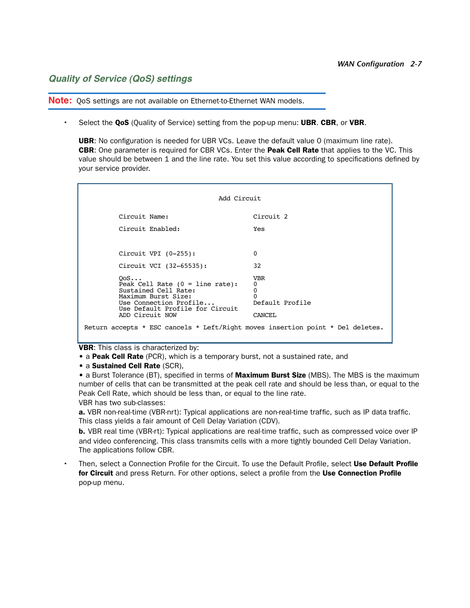 Quality of service (qos) settings | Netopia 3300 User Manual | Page 23 / 334