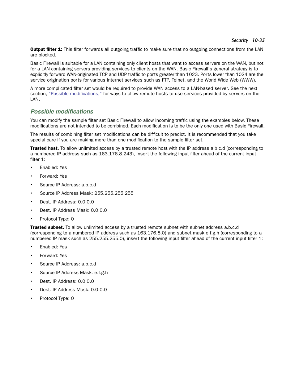 Possible modifications, Possible modiﬁcations | Netopia 3300 User Manual | Page 299 / 334