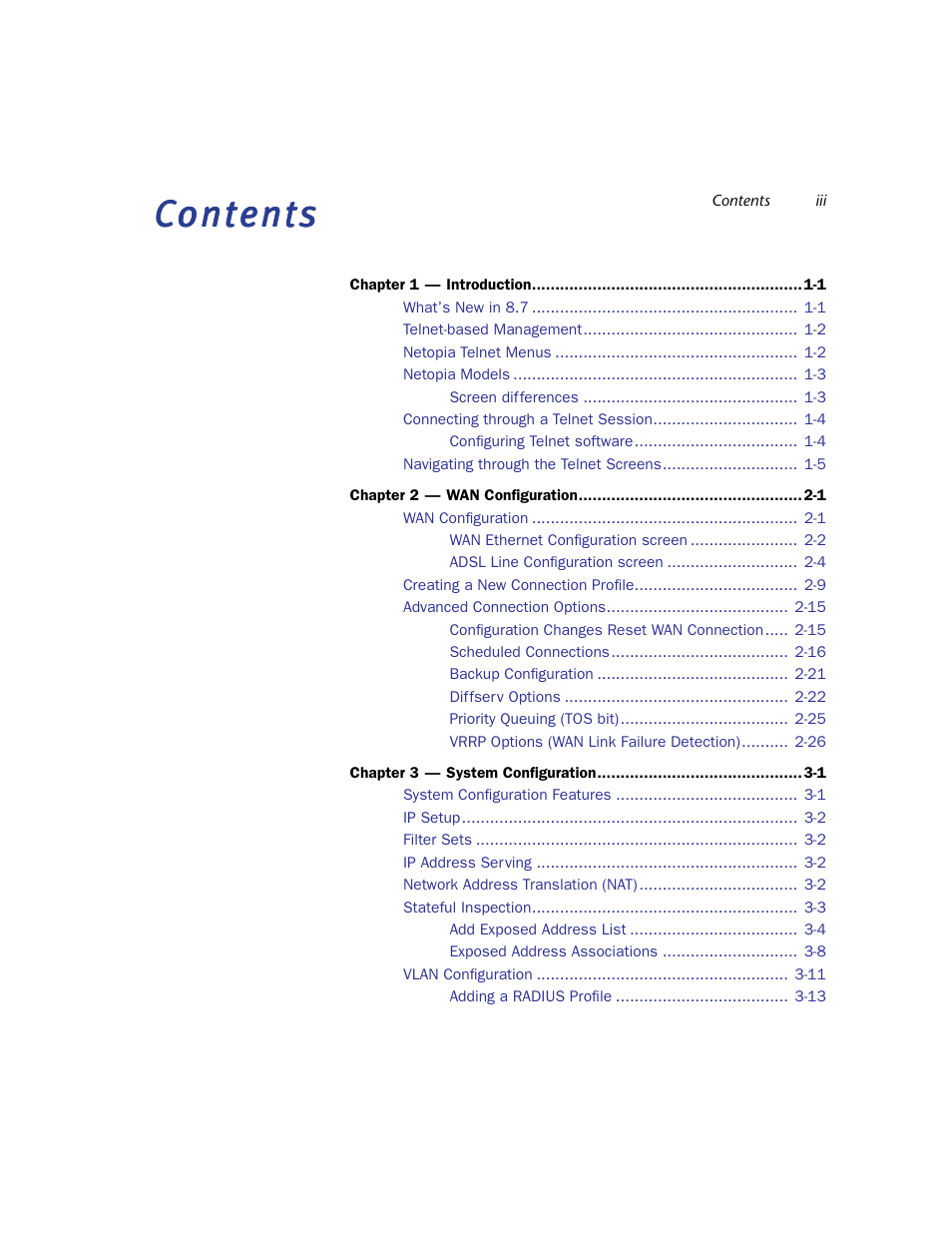Netopia 3300 User Manual | Page 3 / 334