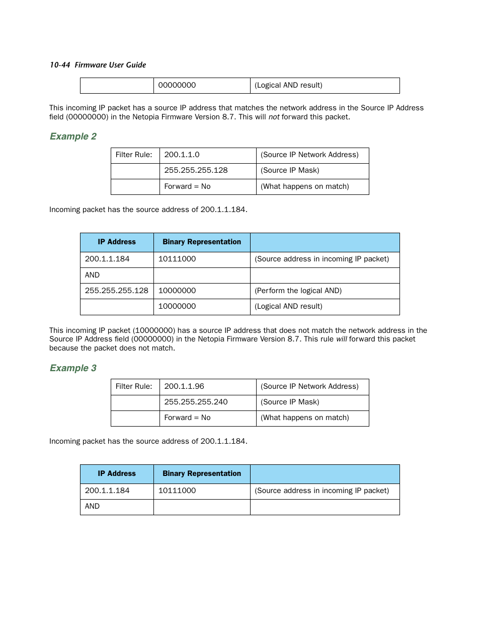 Example 2, Example 3 | Netopia 3300 User Manual | Page 308 / 334