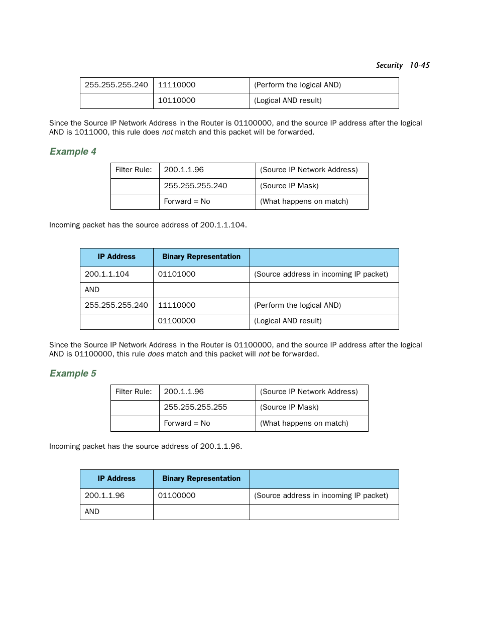 Example 4, Example 5 | Netopia 3300 User Manual | Page 309 / 334