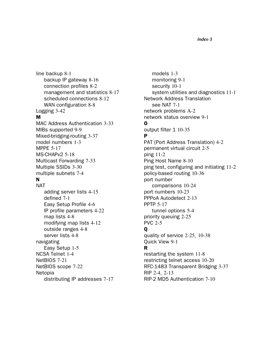 Netopia 3300 User Manual | Page 331 / 334