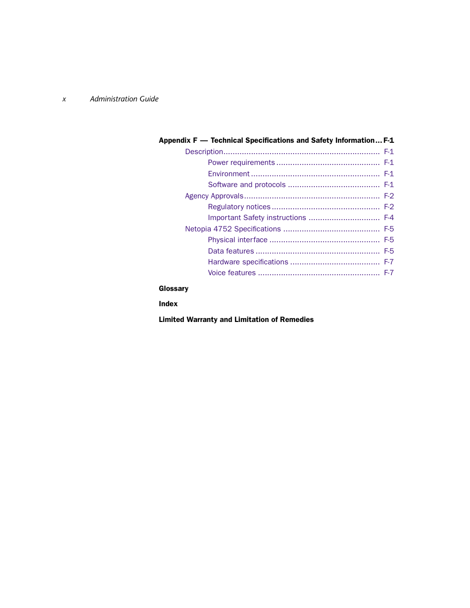 Netopia 4752 User Manual | Page 10 / 284