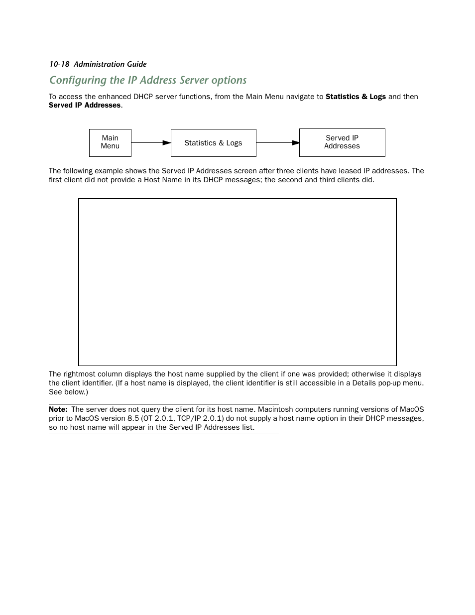 Configuring the ip address server options, Configuring the ip address ser ver options -18 | Netopia 4752 User Manual | Page 100 / 284