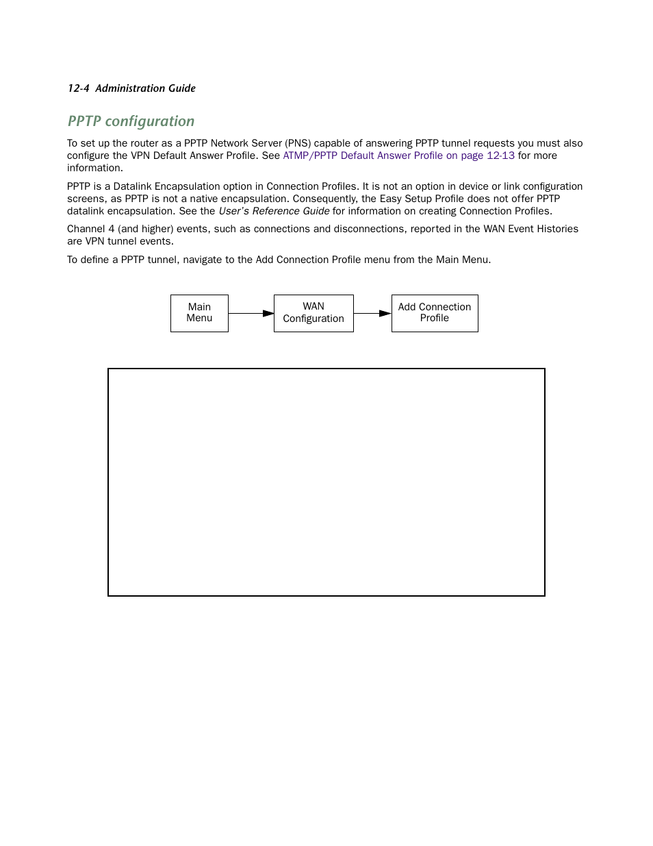 Pptp configuration, Pptp configuration -4 | Netopia 4752 User Manual | Page 146 / 284
