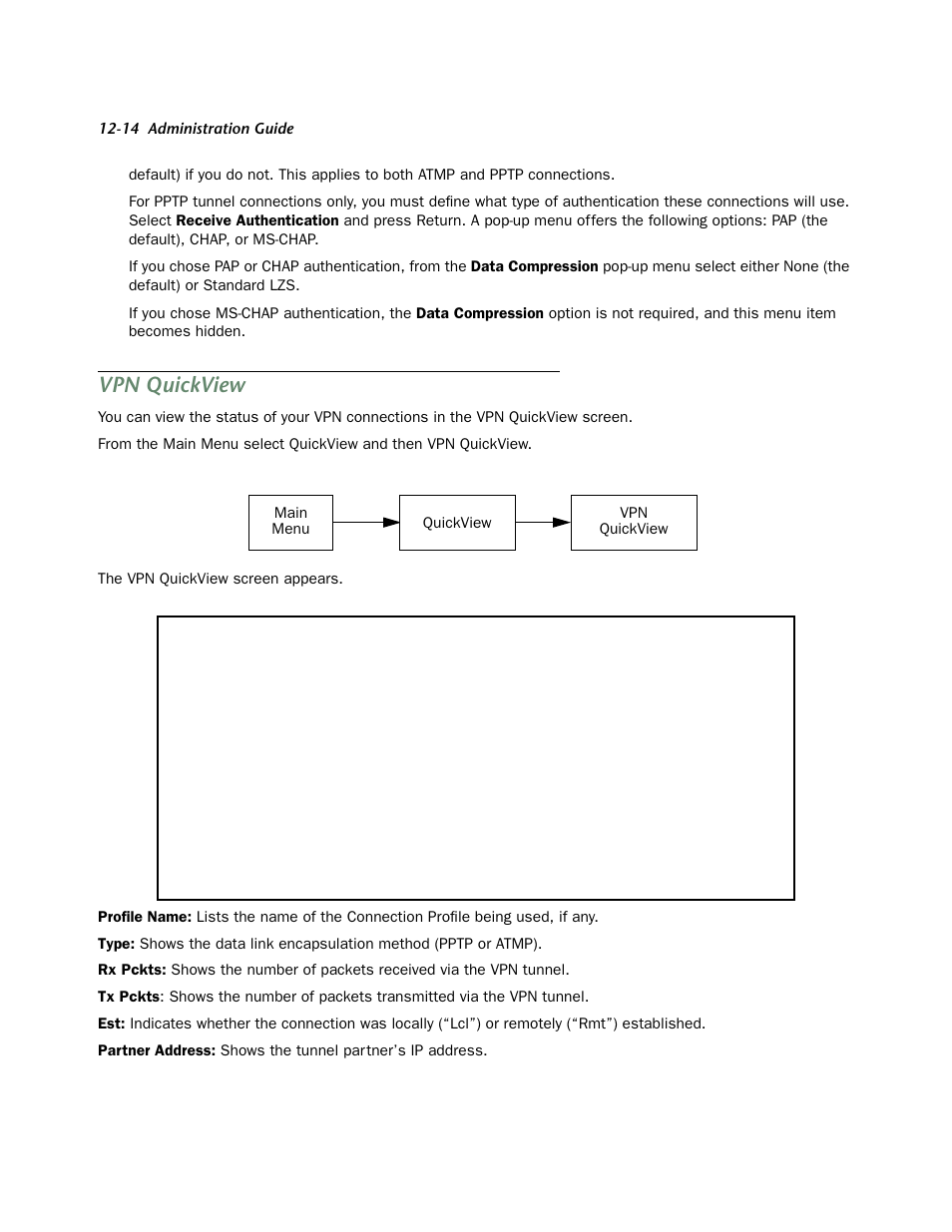 Vpn quickview, Vpn quickview -14 | Netopia 4752 User Manual | Page 156 / 284