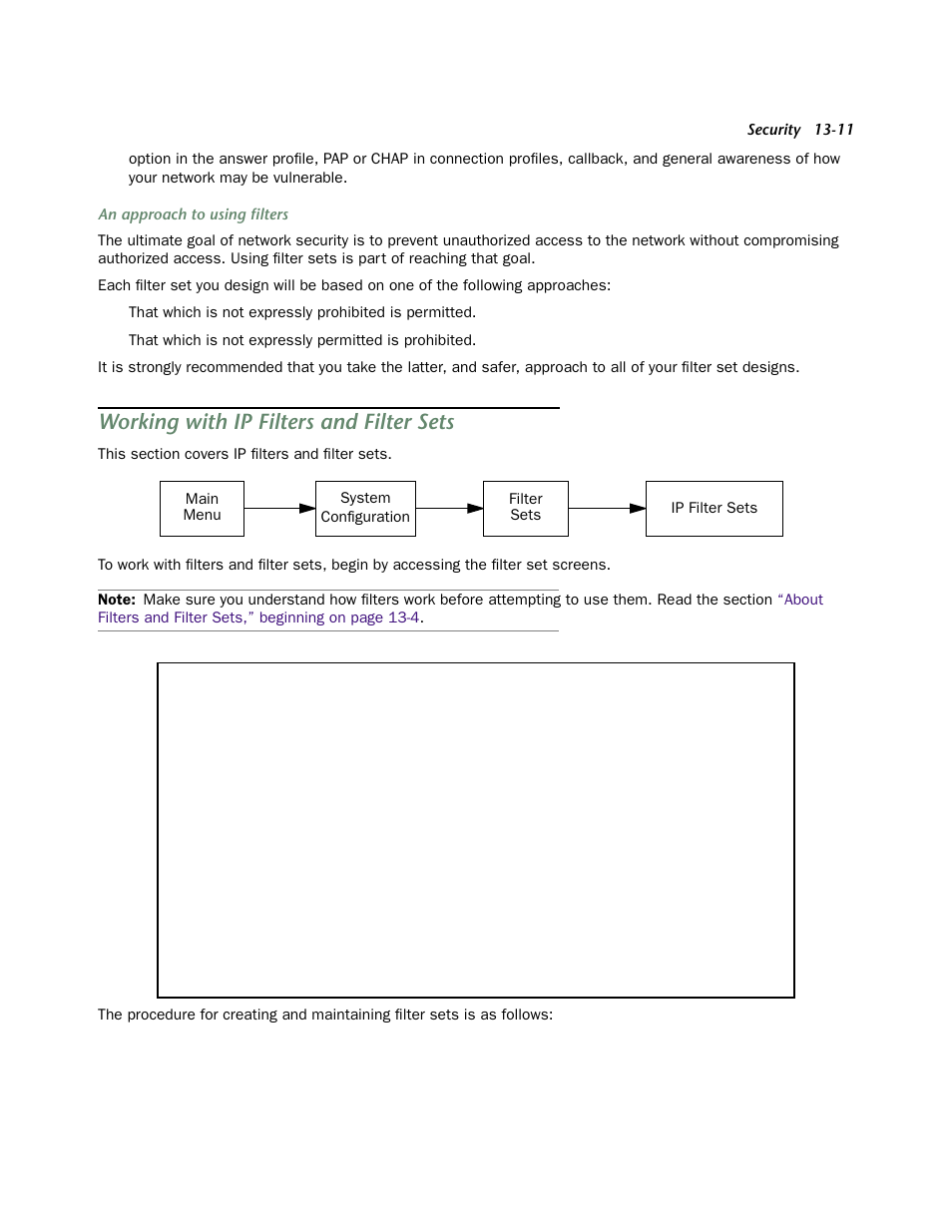 Working with ip filters and filter sets, Working with ip filters and filter sets -11 | Netopia 4752 User Manual | Page 183 / 284