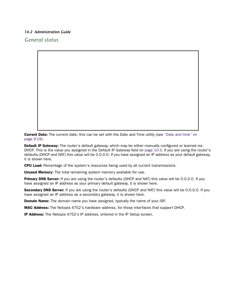 General status, General status -2 | Netopia 4752 User Manual | Page 208 / 284
