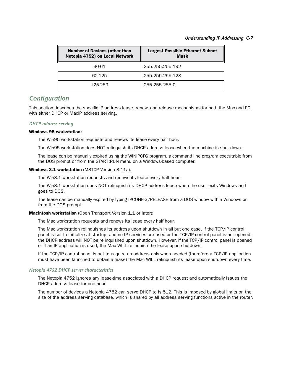 Configuration | Netopia 4752 User Manual | Page 251 / 284