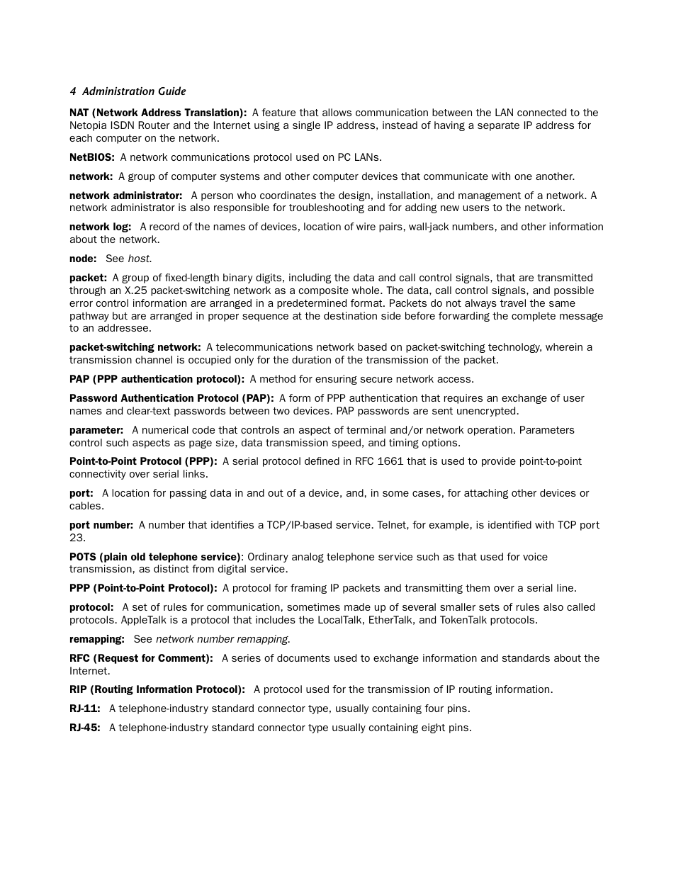 Netopia 4752 User Manual | Page 276 / 284