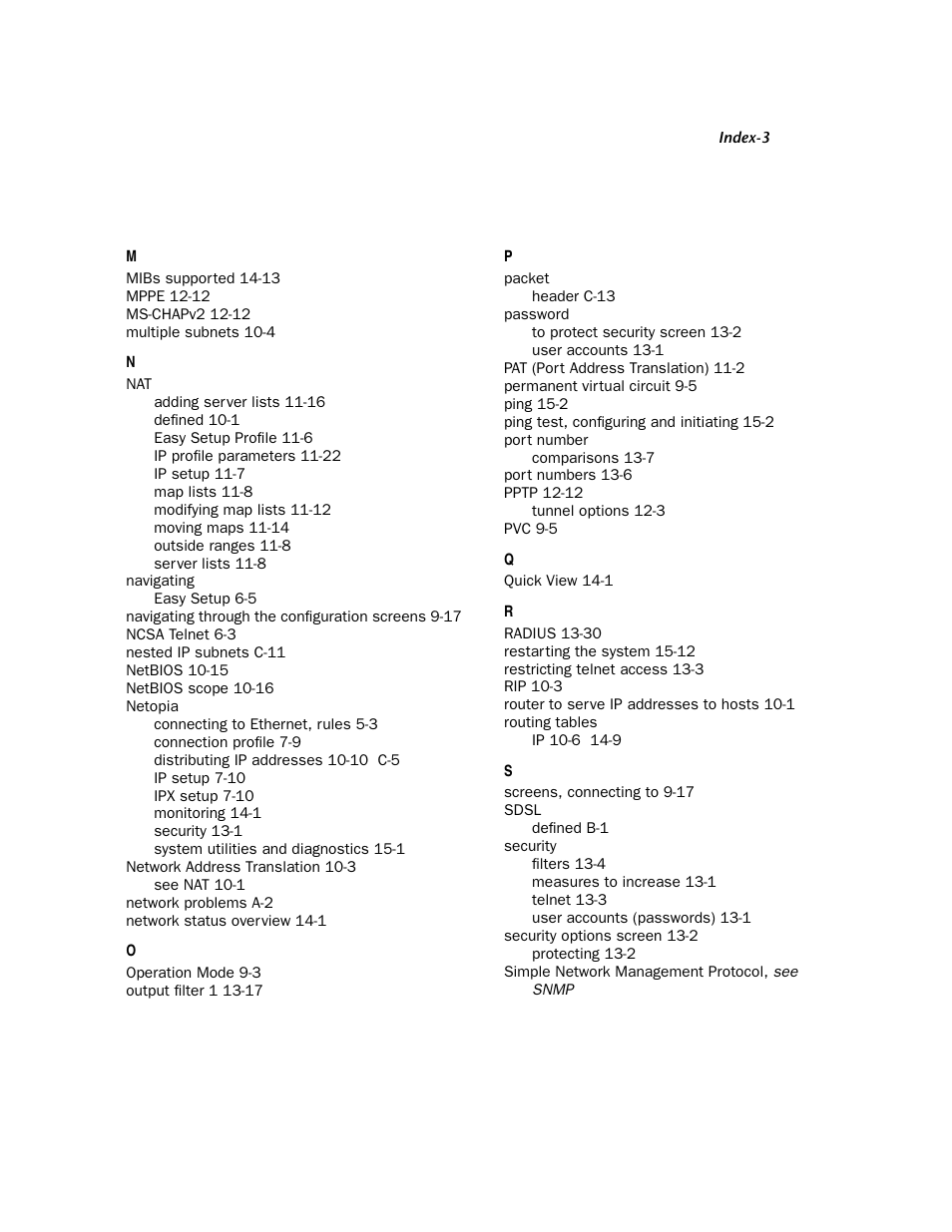 Netopia 4752 User Manual | Page 281 / 284