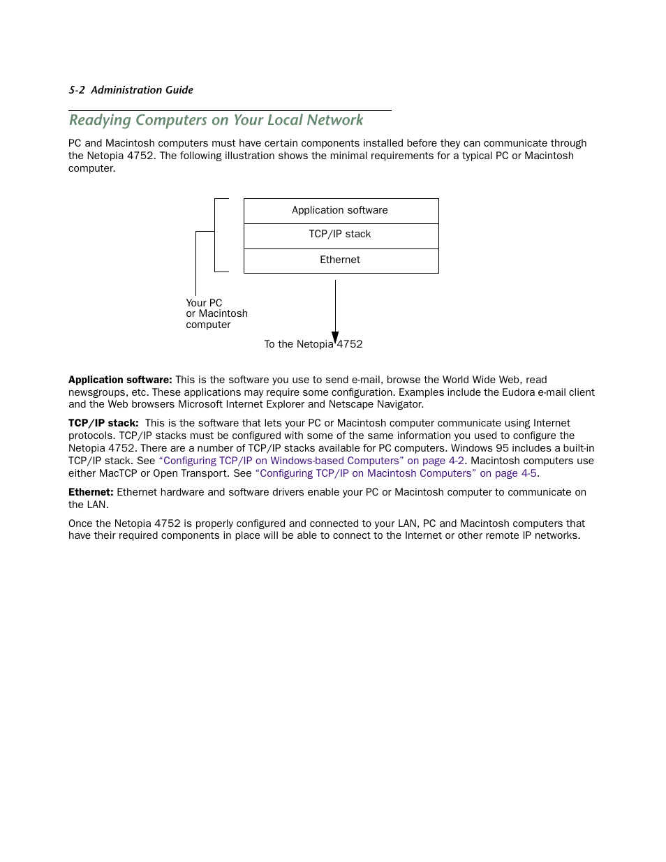 Readying computers on your local network, Readying computers on your local network -2 | Netopia 4752 User Manual | Page 32 / 284