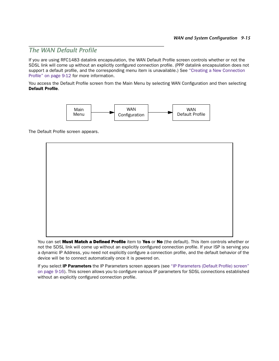 The wan default profile, The wan default profile -15 | Netopia 4752 User Manual | Page 73 / 284
