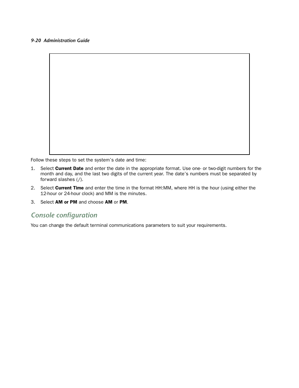 Console configuration, Console configuration -20 | Netopia 4752 User Manual | Page 78 / 284