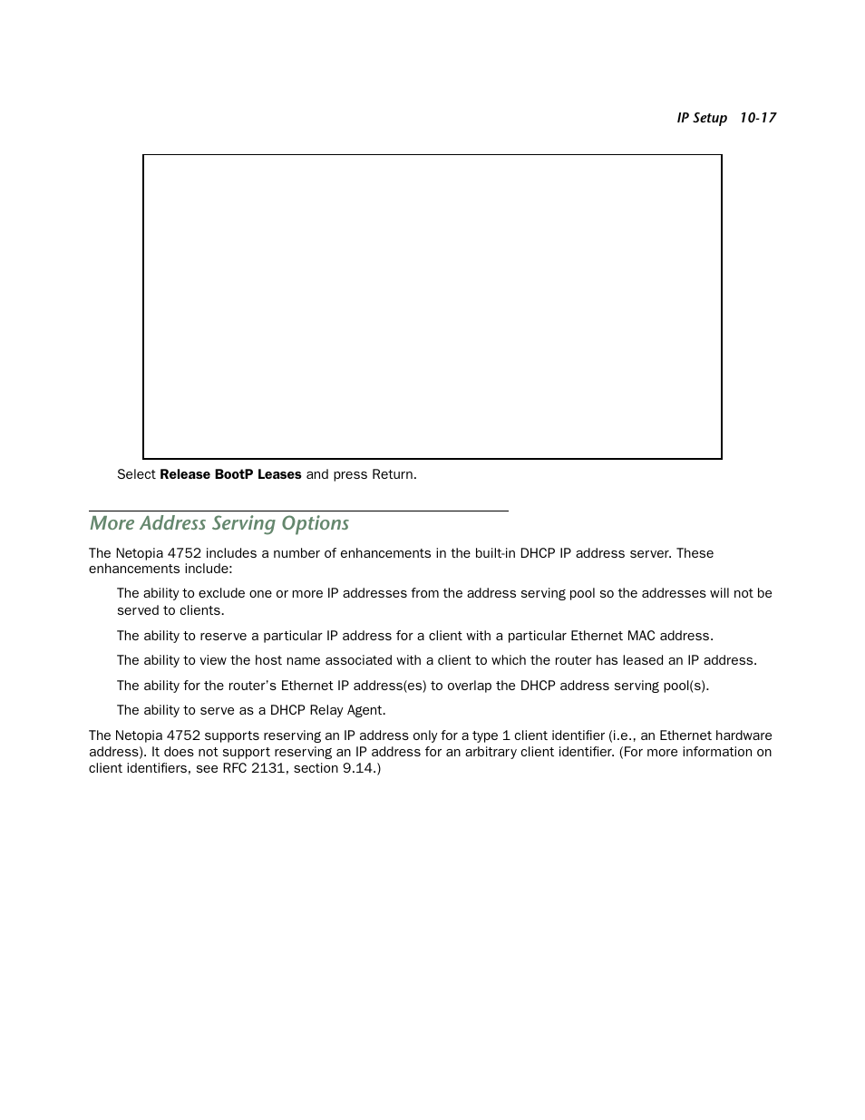 More address serving options, More address ser ving options -17 | Netopia 4752 User Manual | Page 99 / 284