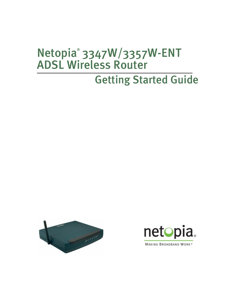 Netopia 3347W User Manual | 44 pages