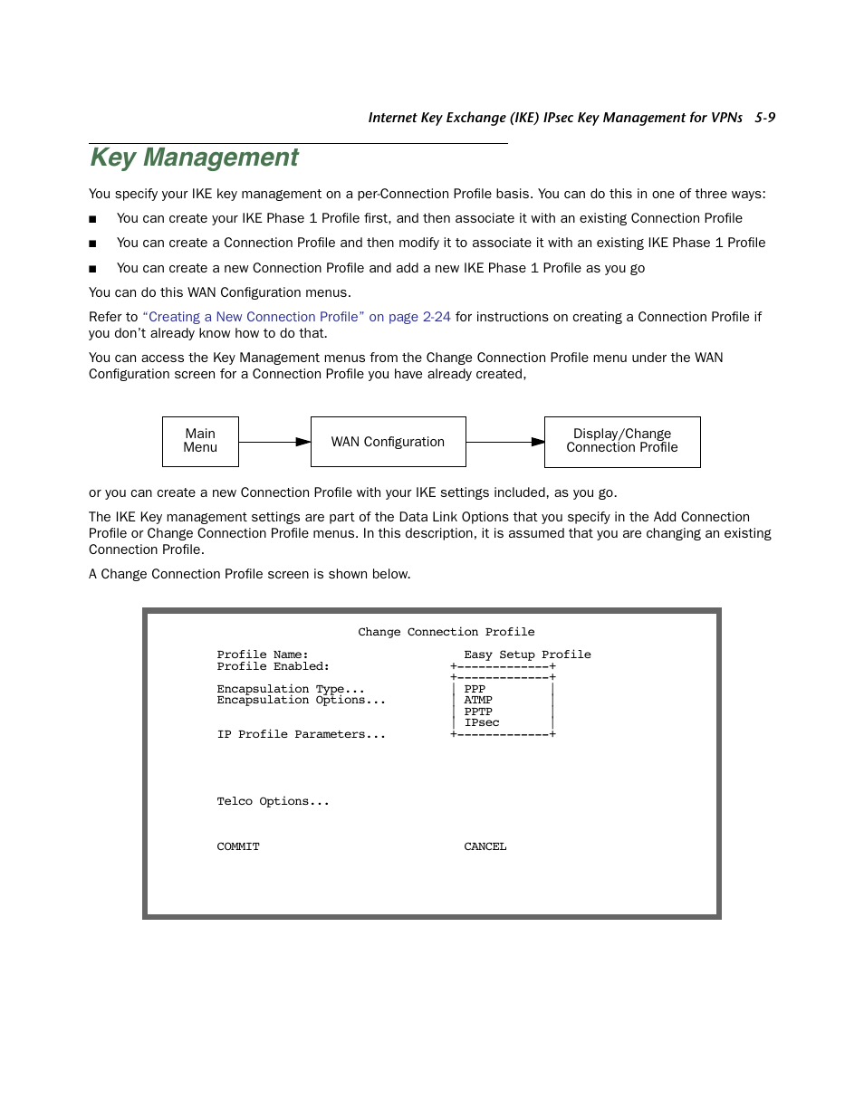 Key management, Key management -9 | Netopia Firmware 4000-Series User Manual | Page 139 / 314