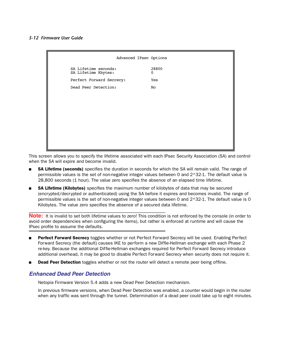 Enhanced dead peer detection | Netopia Firmware 4000-Series User Manual | Page 142 / 314
