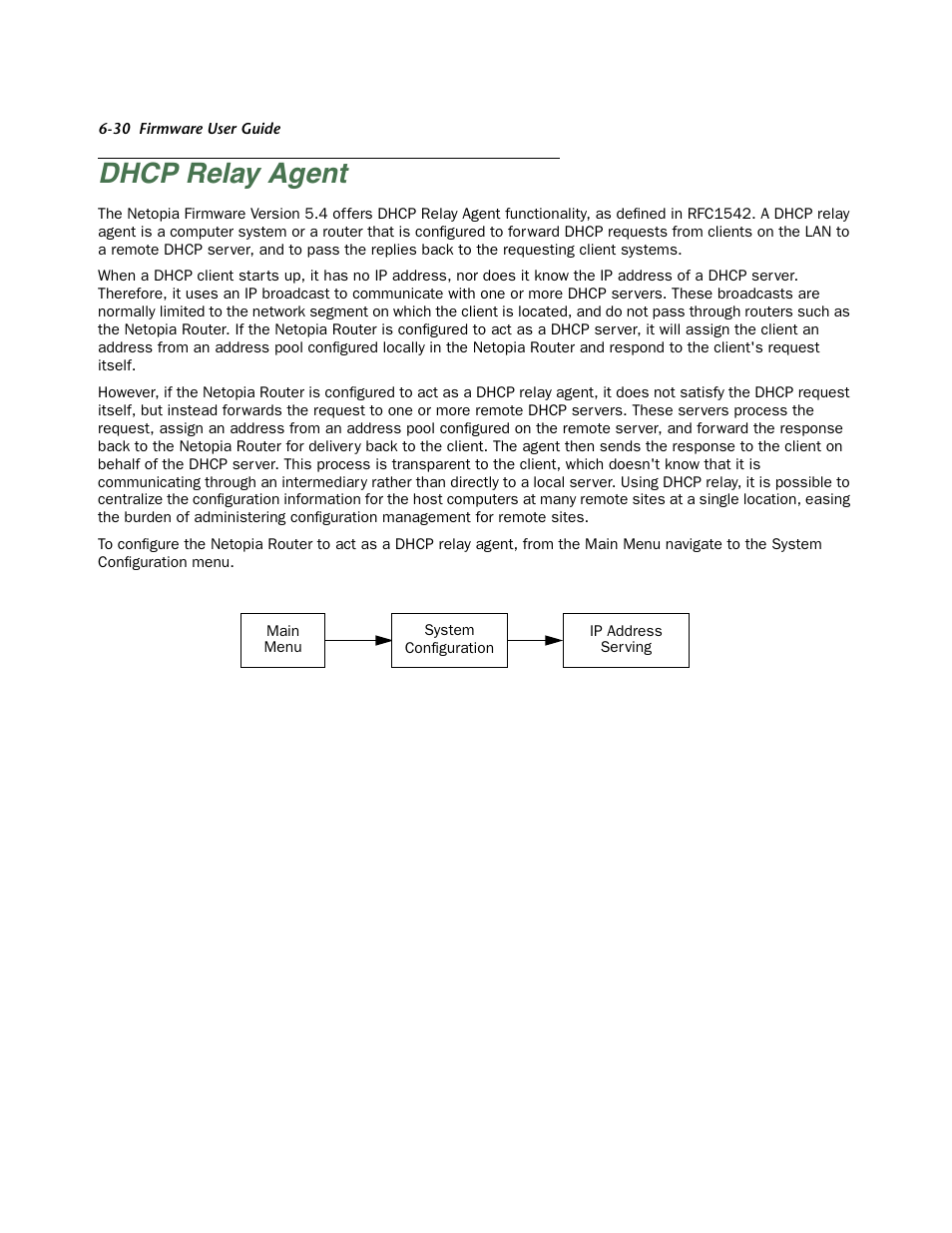 Dhcp relay agent, Dhcp relay agent -30, Ver or a dhcp relay agent. (see | For mor | Netopia Firmware 4000-Series User Manual | Page 182 / 314