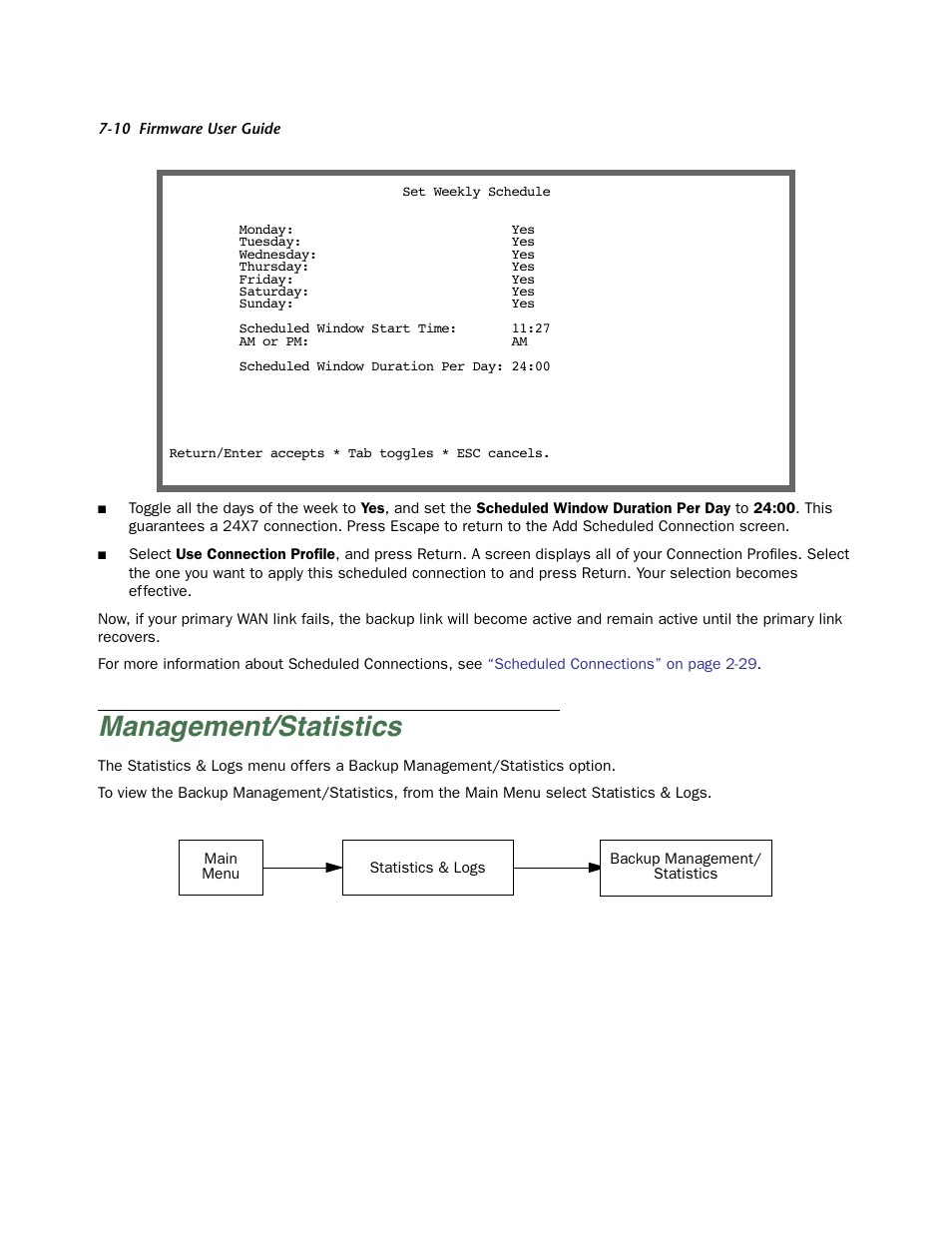 Management/statistics, Management/statistics -10 | Netopia Firmware 4000-Series User Manual | Page 198 / 314