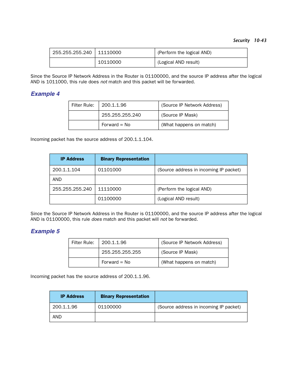 Example 4, Example 5 | Netopia Firmware 4000-Series User Manual | Page 267 / 314