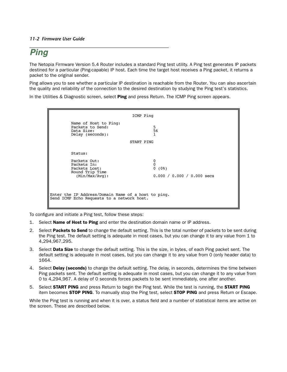 Ping, Ping -2 | Netopia Firmware 4000-Series User Manual | Page 276 / 314