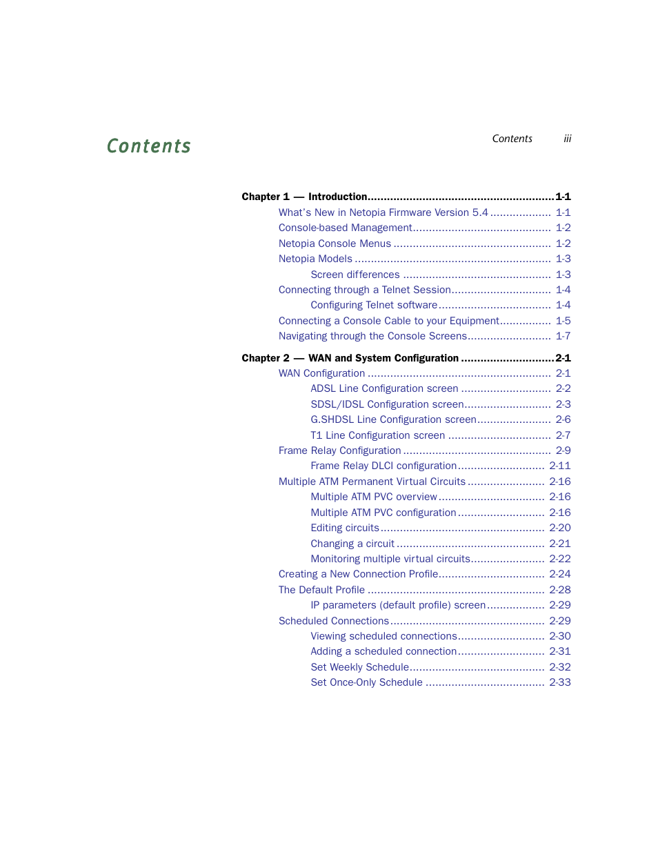 Netopia Firmware 4000-Series User Manual | Page 3 / 314