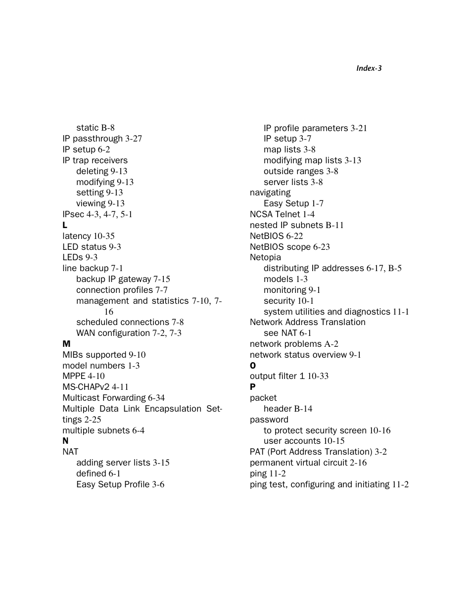 Netopia Firmware 4000-Series User Manual | Page 311 / 314